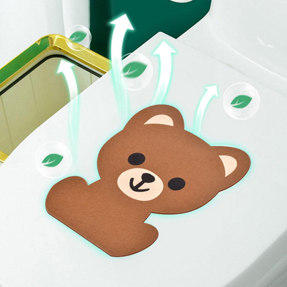 Hoạt Hình Miếng Dán Khử Mùi toilet h2l2 Hình Gấu Thỏ Ếch Đáng Yêu