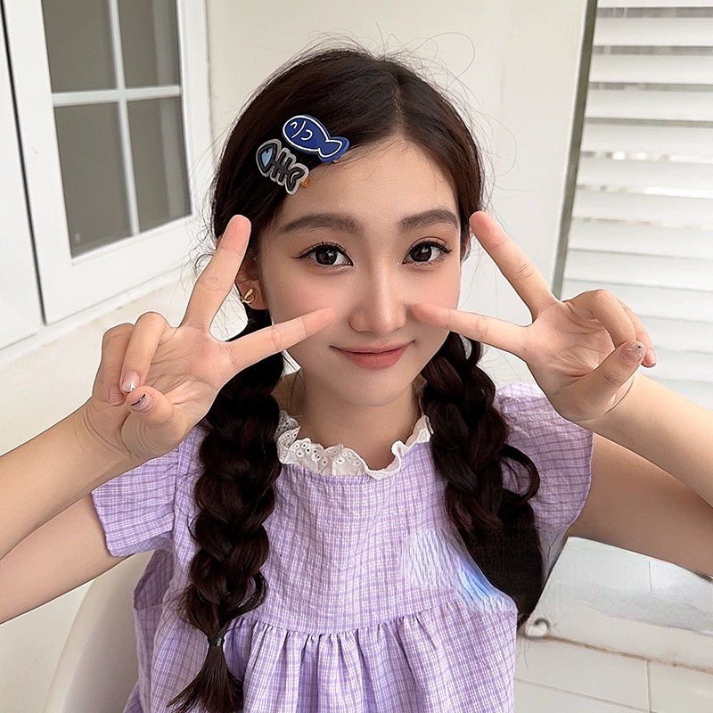 Bb Kẹp Tóc Mái Cá Heo Nhỏ Dễ Thương Cho Nữ