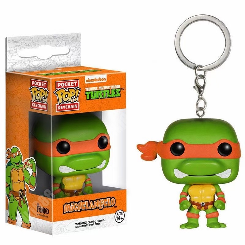 Funko pop Móc Khóa Hình Búp Bê ninja Rùa: mutation chaos donatello leonardo michelangelo