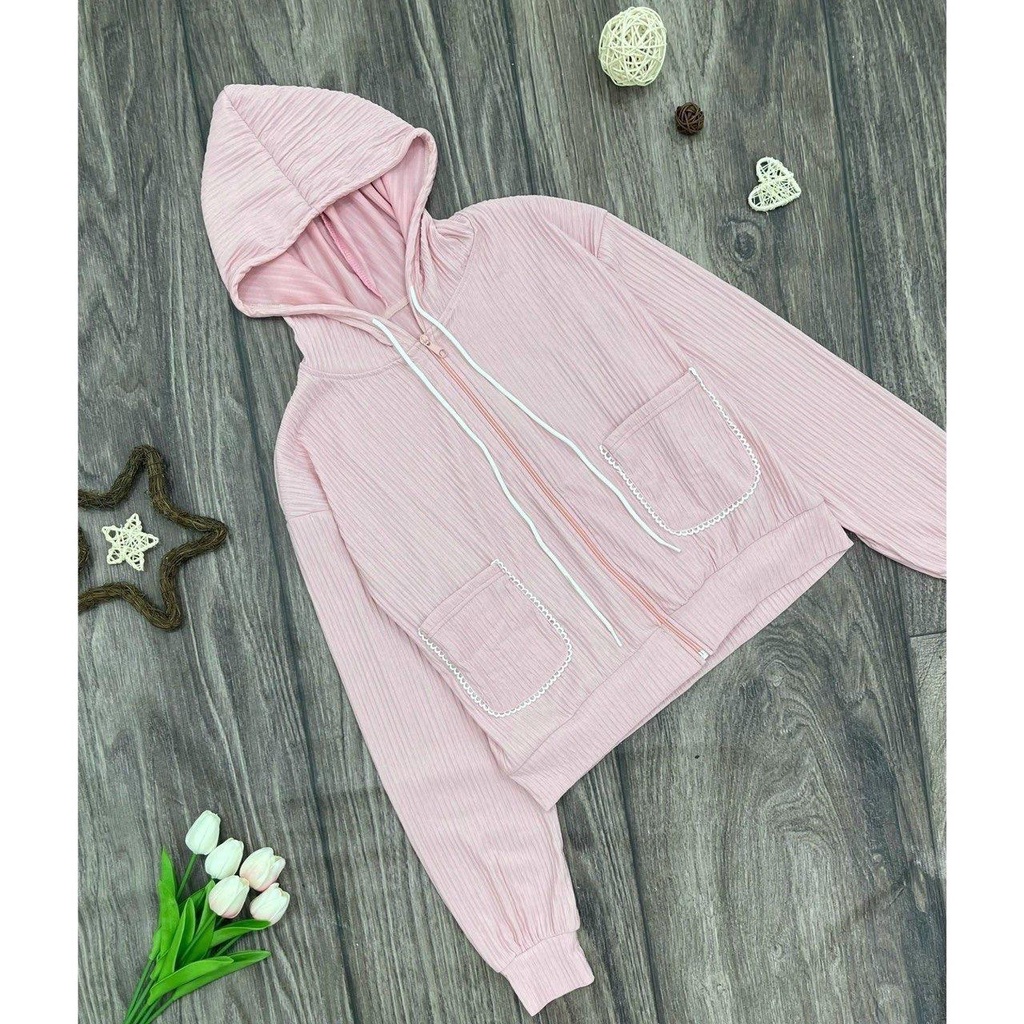 Áo khoác bo túi viền vải xốp nhật nhẹ có túi trong bigsize 50-95kg