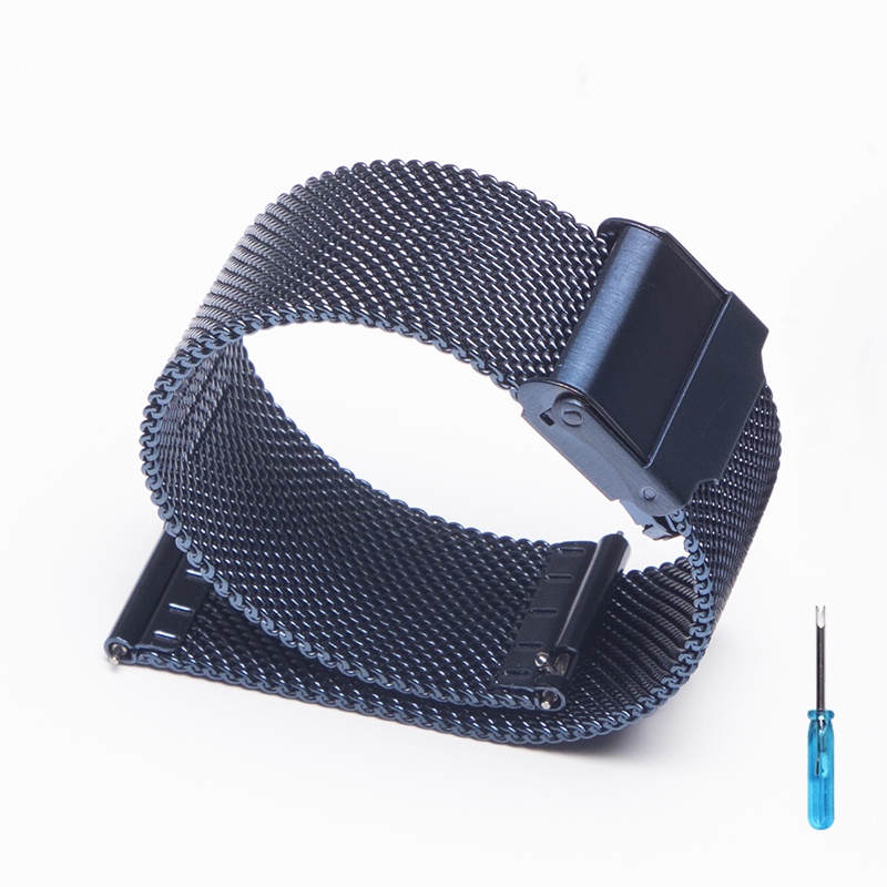 Dây Đeo Kim Loại 18mm 20mm 22mm Cho Đồng Hồ Thông Minh Samsung Galaxy watch 3/46mm/42mm/Acear S3 Huawei watch GT 2 2e Pr