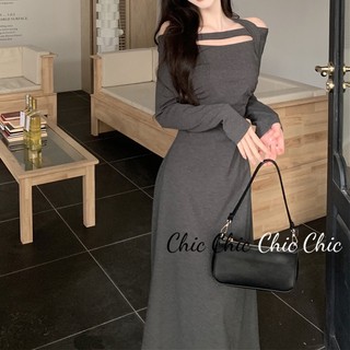Chic Chic váy nữ Đầm Body Cho thời váy Korean Stylish Cổ điển Cute WLQ23000BR 42Z231017