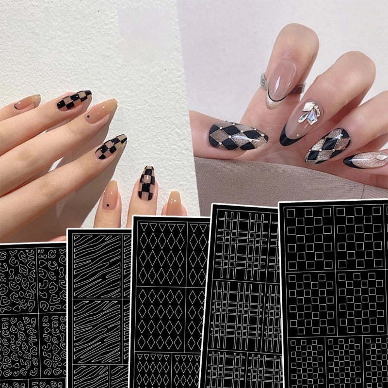 Miếng Dán Trang Trí Móng Tay In Họa Tiết Da Báo