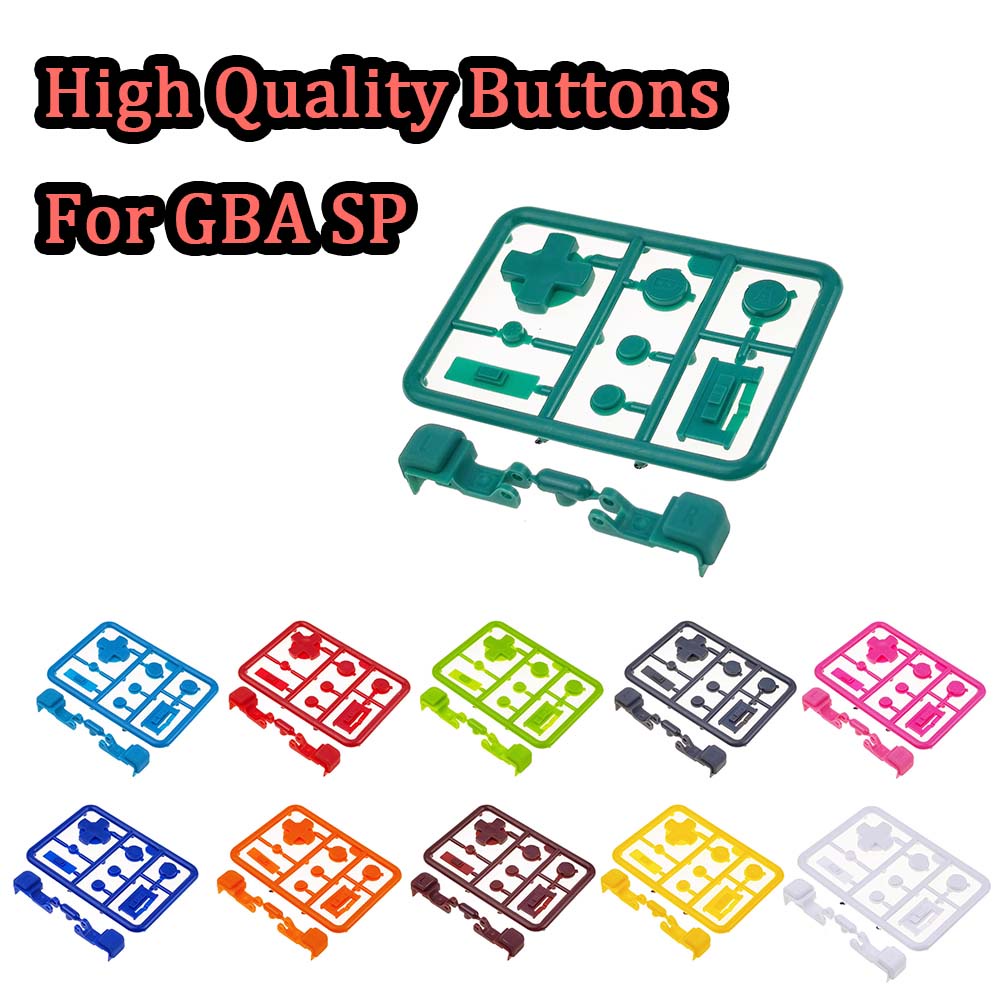 Nút Chất Lượng Cao Cho GBA SP Mới 14 Màu Kích Thước Nút Phím Tương Thích Với Gameboy Advance GBA SP 