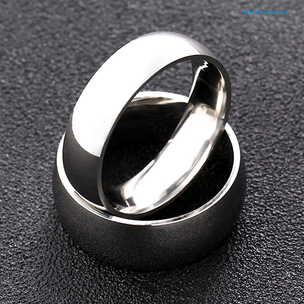 Nhẫn Thép Không Gỉ Đính Hôn Thời Trang unisex