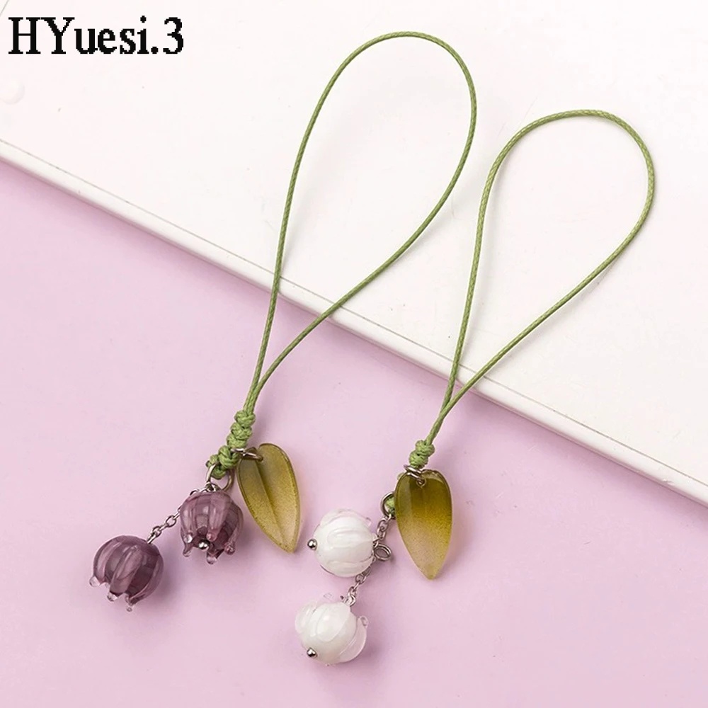 Dễ Thương Móc Khóa Hình Hoa tulip Bằng Sứ Xinh Xắn