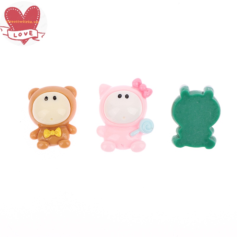 Tri Set 10 Quả Đào mini Bằng Nhựa resin Dễ Thương Cho Búp Bê diy vn