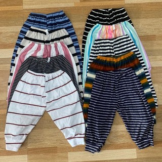 Combo 20 quần dài sọc cotton cho bé từ 3 đến 16 kí