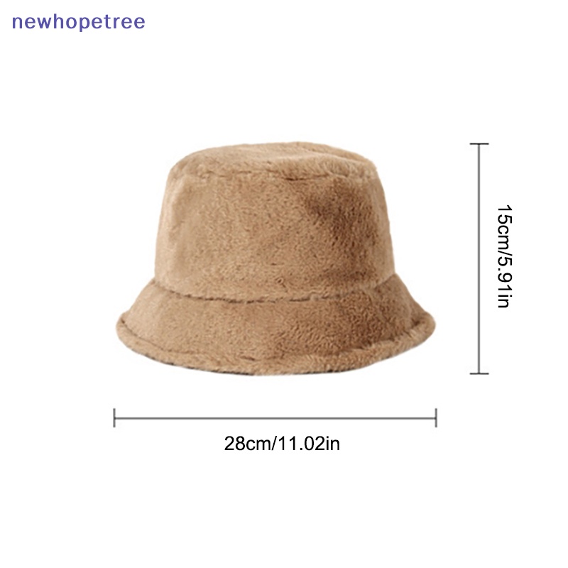 Nbvn Mũ bucket Chất Nhung Giả Lông Thú Mềm Mại Ấm Áp Thời Trang Thu Đông 2023 Cho Nam Và Nữ