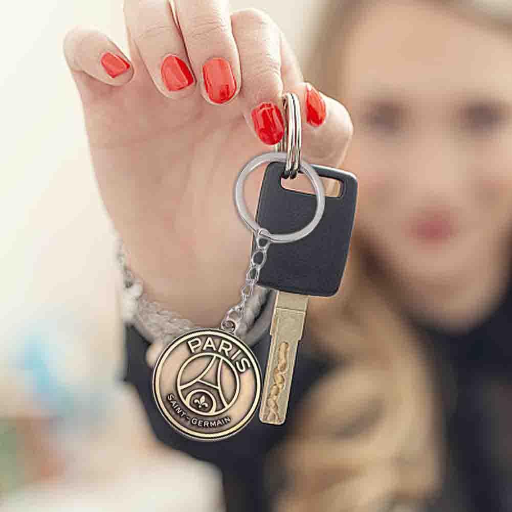 Móc Khóa Kim Loại Hình logo Câu Lạc Bộ Bóng Đá Châu Âu x6l1