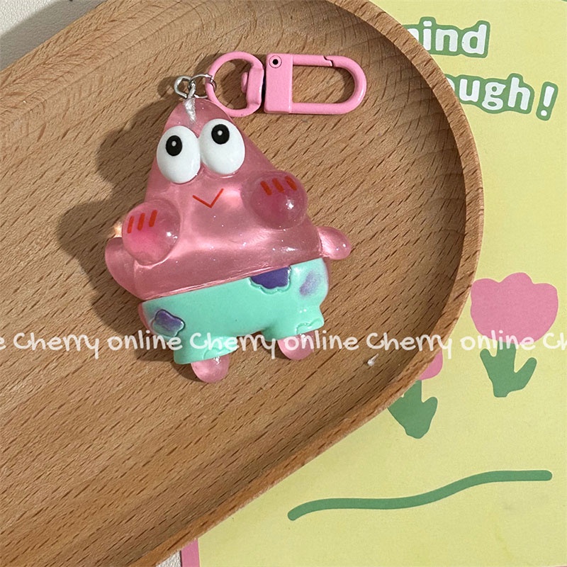 Móc Khóa Hình Dưa Chuột Xốp Vuông Phát Sáng Trong Đêm Dễ Thương