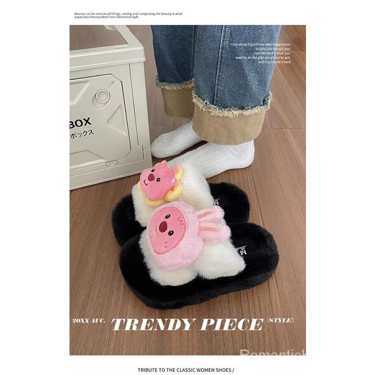 Dép Bông Đi Trong Nhà Bằng Vải Bông Siêu Mềm Chống Trượt Thời Trang Thu Đông 2023 Dành Cho Nữ