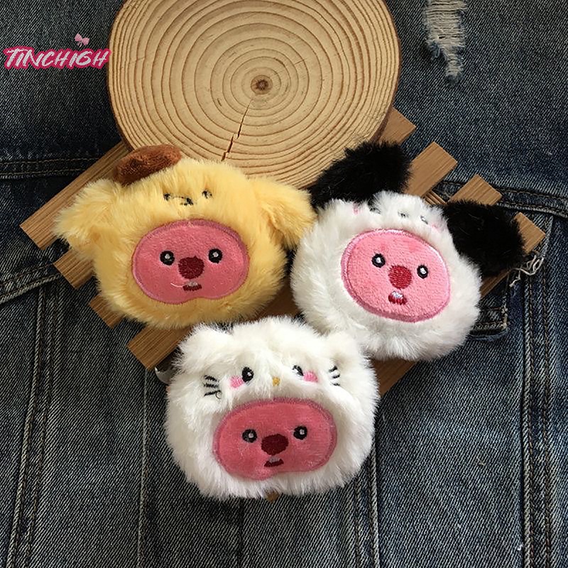 Mặt Dây Chuyền Hình Kẹp Lolppy Bằng Vải Lông Trang Trí Túi Xách / Quà Tặng Sinh Nhật diy Cho Bé