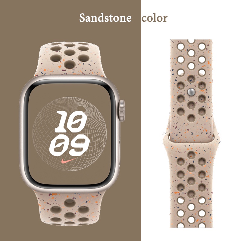 Dây Đeo Silicon Thay Thế Cho Đồng Hồ Thông Minh apple watch series 9 8 7 se 6 5 4 3 ultra iwatch 40mm 44mm 41mm 45mm 49mm
