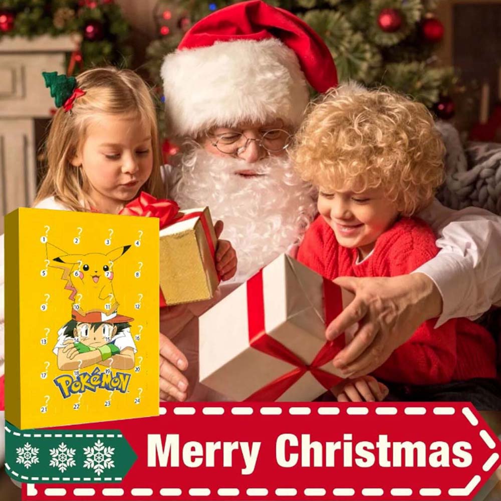 2023 Pokemon Christmas Advent Calendar 24pcs Pikachu Anime Action Figures Children Toys for Boys Girls New Years