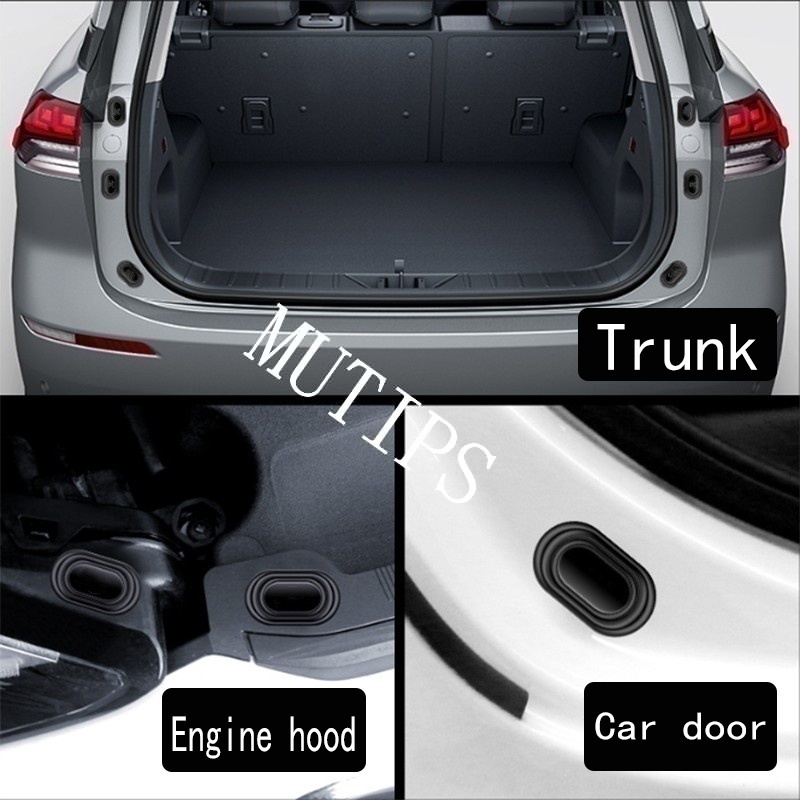 Hyundai Set 12 Miếng Dán Silicon Giảm Tiếng Ồn Chống Va Chạm Cho Cửa Xe Hơi creta stargazer grand i10 kona tucson h1 santa fe ioniq 5