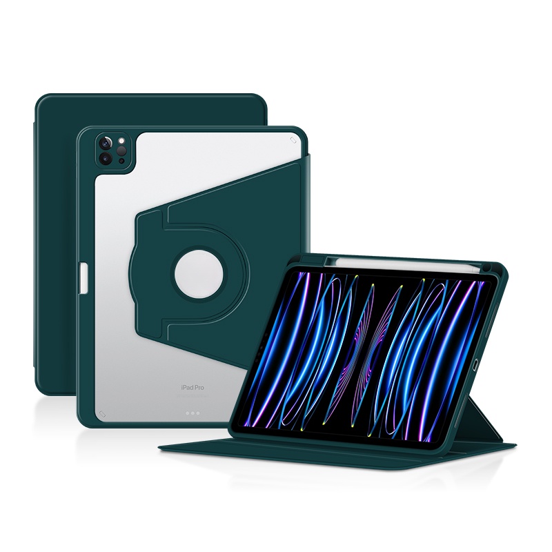 360° Bao Da pu Máy Tính Bảng Nắp Lật Xoay Cho ipad 10th gen air 4 5 10.9 inch 2023 ipad 10.2 9.7 gen9 pro 11 1st 2nd 3th 4th gen Ốp
