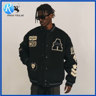 Áo Khoác Bóng Chày Thêu Họa Tiết Phong Cách Âu Mỹ Cho Nam