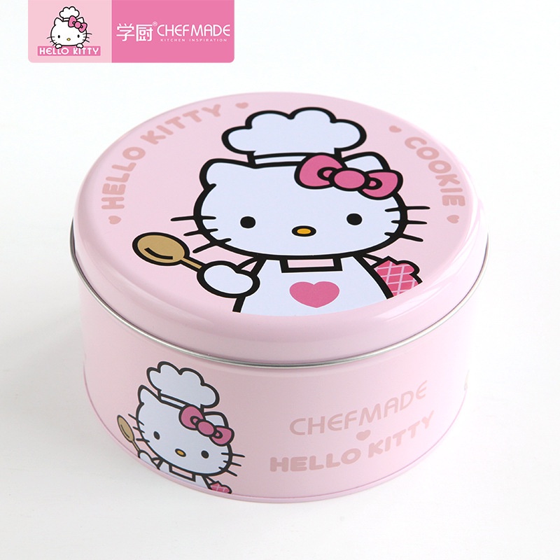 Hộp Thiếc Đựng Bánh Quy / Kẹo / Sữa / Bánh Quy Hình hello kitty kt7065