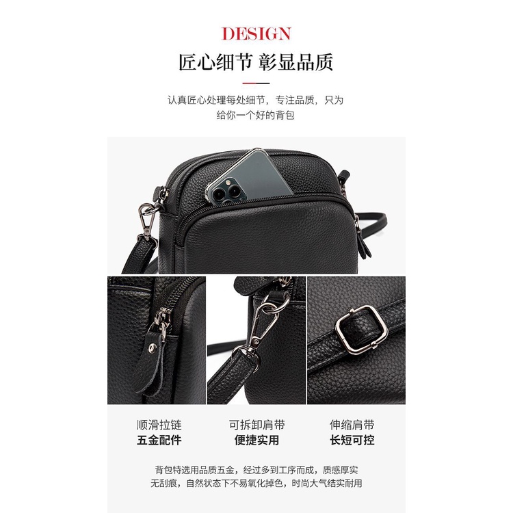 Túi Da Bò Thật Đeo Chéo Thời Trang Cho Nữ