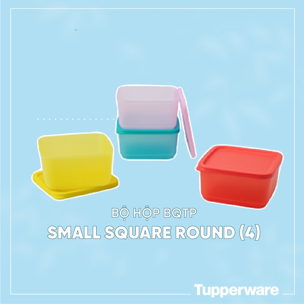 Bộ hộp BQTP Small Square Round-Tupperware
