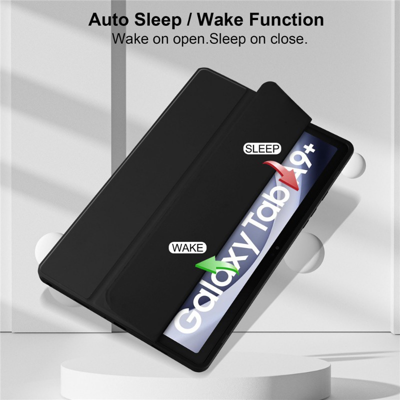 Bao Da Máy Tính Bảng pu Nắp Gập Thông Minh Có Ngăn Đựng Bút Cho samsung galaxy tab a9 + 11.0 sm-P210 Smx216B sm-J218U Giá Đỡ
