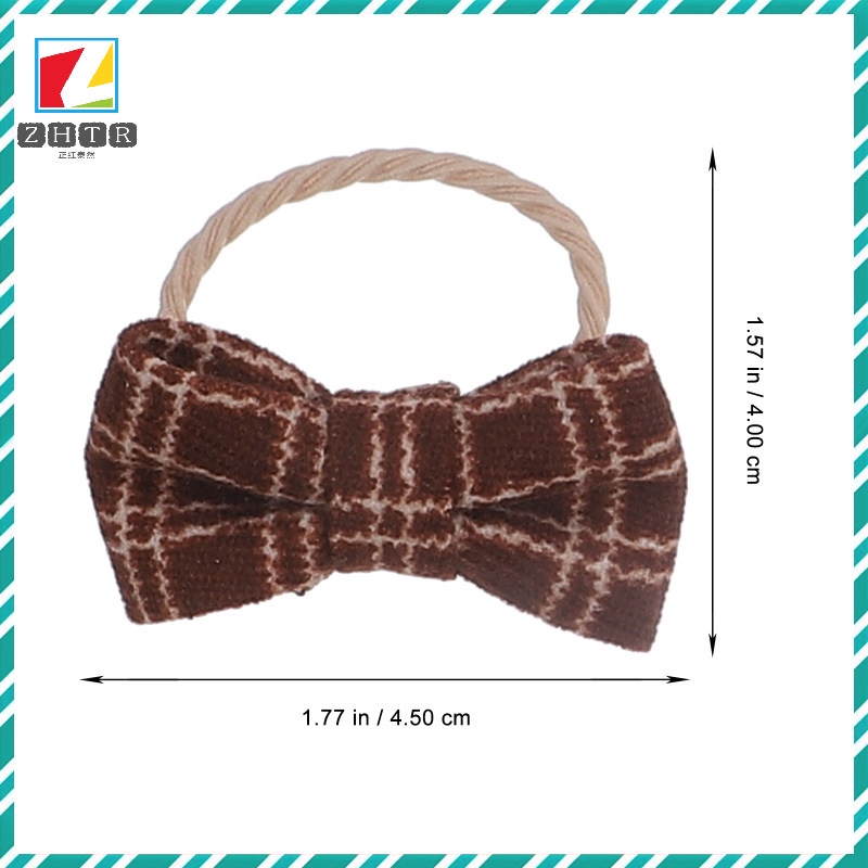 Set 5 Cặp Dây Buộc Tóc Đính Nơ Dễ Thương Cho Bé Gái