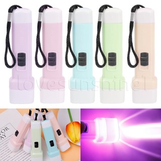 Đèn pin led mini màu sắc macaron nhỏ gọn bỏ túi tiện dụng