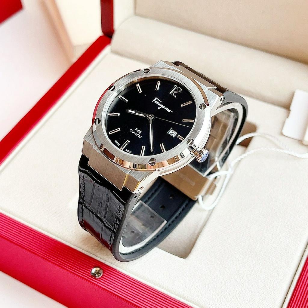 Đồng hồ chính hãng nam Salvatore Ferragamo F80 - Máy pin Thụy Sĩ - Kính Sapphire- Vỏ thép không gỉ