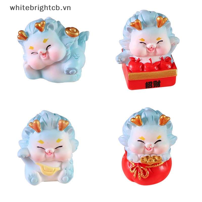 Đồ trang trí Rồng Hoạt Hình mini Trang Trí Phong Cảnh / 1 Con Giáp Năm 2024