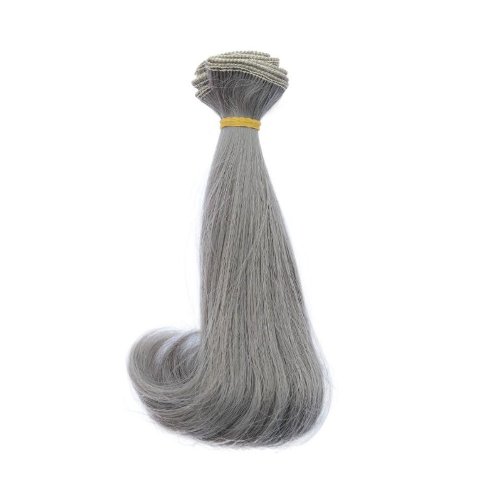 Tóc Giả Búp Bê bjd sd Bằng Sợi Lụa Mềm 15cm Nhiều Màu Sắc