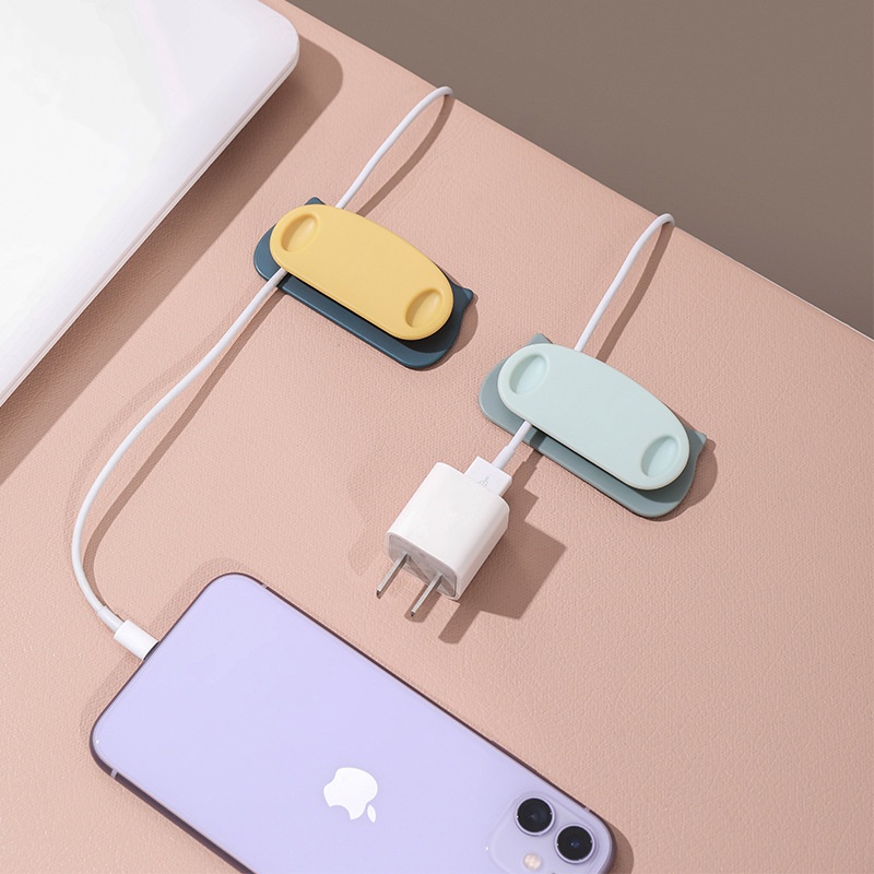 Kẹp Cố Định Dây Cáp Hình Chú Heo Dễ Thương Đơn Giản