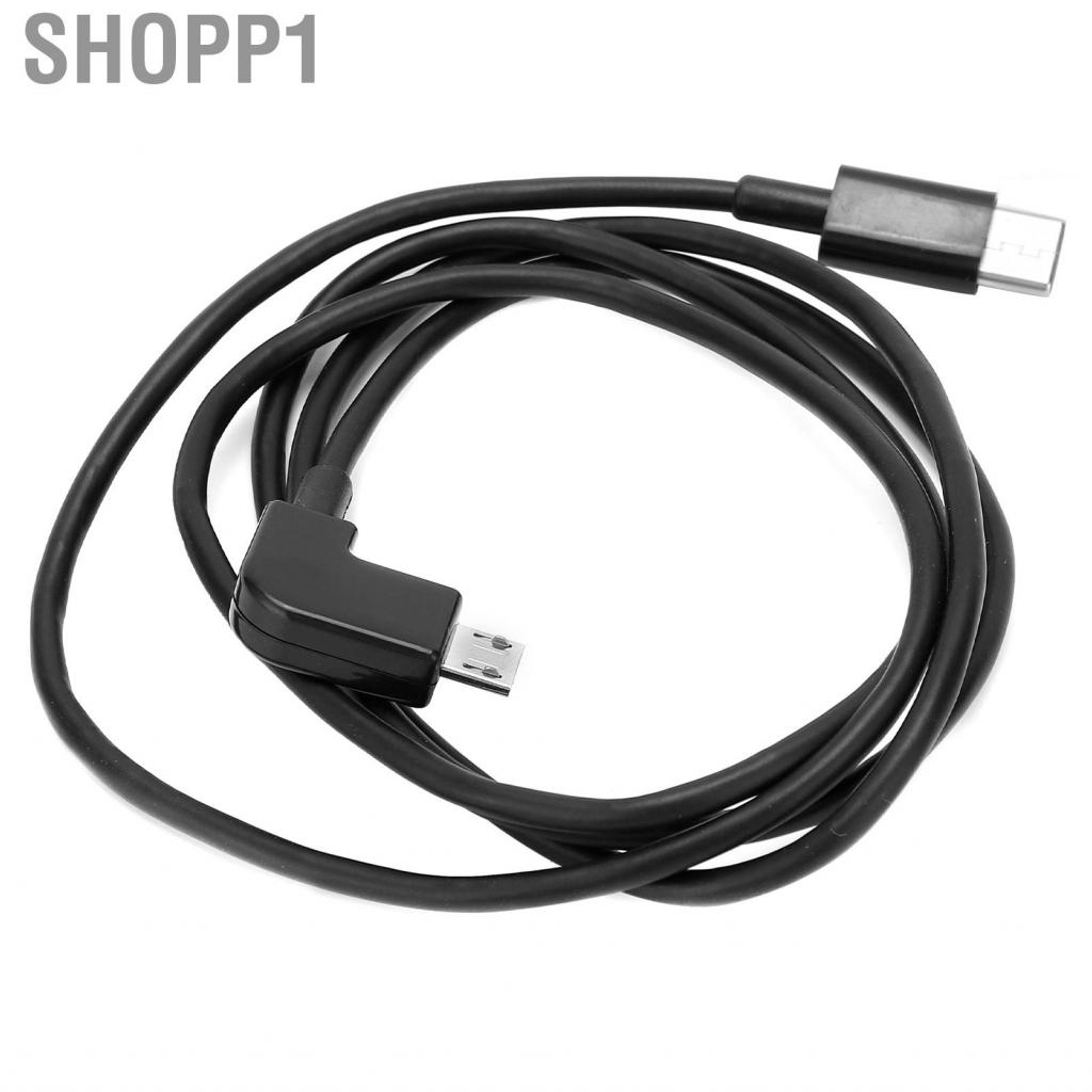 Shopp1 Type C To Micro USB Data Cable  FPV Goggles 90 Degree PVC Copper for Home DJI Flight Glasses