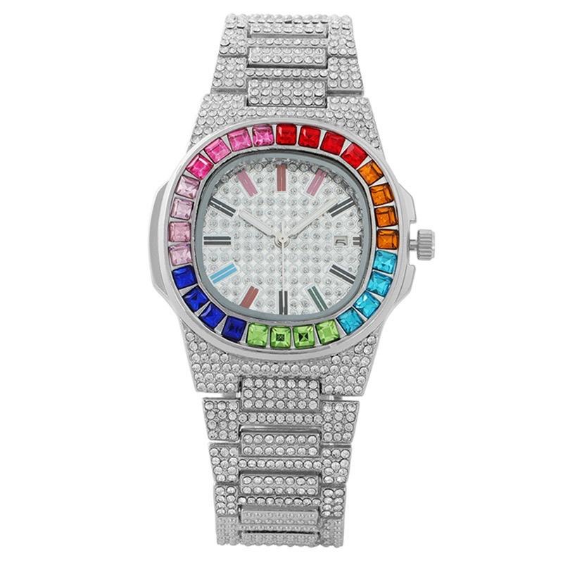 Đồng hồ pintime viền đá 7 màu - PT04