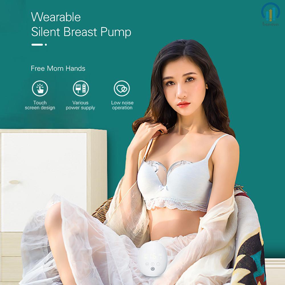Wearable Breast Pump with 16 Adjustable Levels for Comfortable Pumping