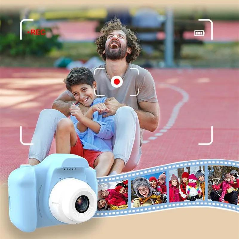 Máy Ảnh Đồ Chơi 1080p hd Màn Hình Màu 2 inch Chống Thấm Nước Dễ Thương Cho Bé