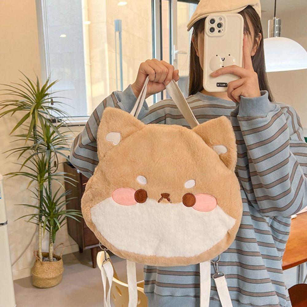 Shanhai Ba Lô Hình Chú Chó shiba inu Hoạt Hình Phong Cách Nhật Bản Ngọt Ngào Sức Chứa Lớn Cho Nữ Sinh
