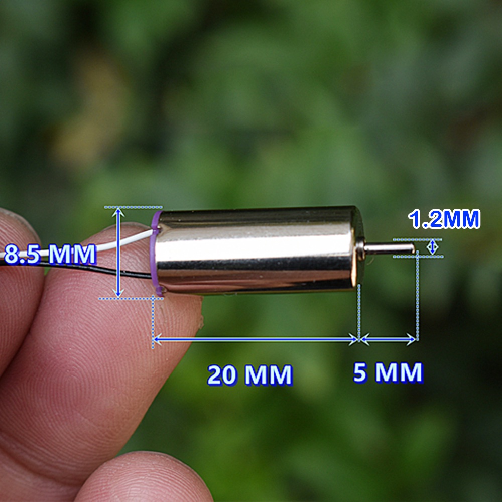 1 Động Cơ Không Lõi mini Tốc Độ Cao 8520 8.5x20mm dc 3.7v 53000rpm ndfeb Cho micro uav quadcopter