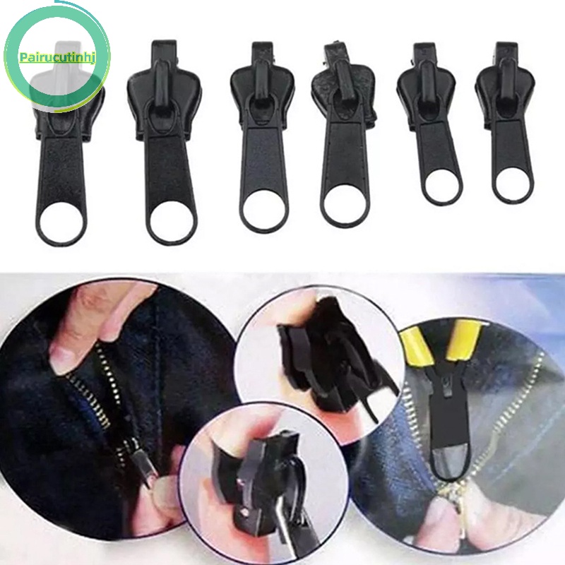 Bộ 6 Dây Khóa Kéo Thay Thế Thông Dụng Cho Sửa Chữa Khóa Kéo