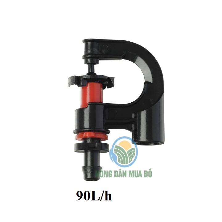 Bịch 100 Béc tưới G5 cải tiến Tặng kèm nối 6-8mm béc xoay phun mưa 360 tươi cây, rau, hoa, hàng nhập loại 1