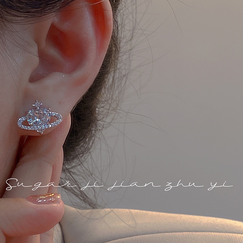 Bông Tai Đính Ngọc Trai Hình Nơ Trái Tim Không Gây Dị Ứng Thời Trang Cho Nữ