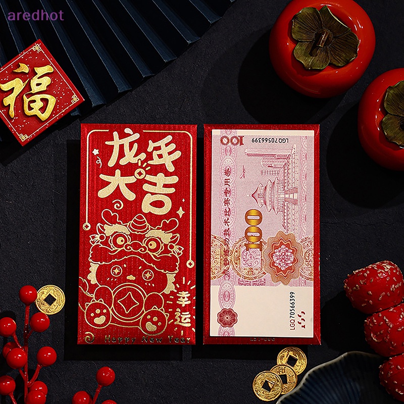 Set 6 Bao Lì Xì Năm Mới 2024 Phong Cách Trung Hoa Cho Bé Mới