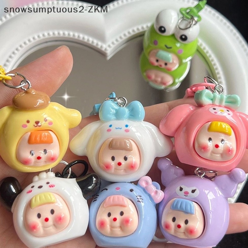 # Snow # sanrio anime hello kitty Móc Khóa Trang Trí Ba Lô / Chìa Khóa Xe Hơi / Quà Tặng Lễ Kỳ Nghỉ Cho Trẻ Em