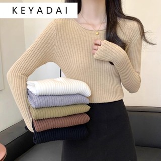 Keyadai áo len áo khoác cardigan xu hướng hàn phong xu hướng fashion wmy23a1180 45z231111