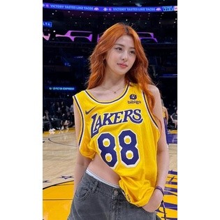 Áo Bóng Rổ In Chữ lakers 88 Phong Cách Năng Động