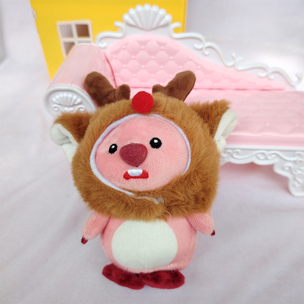 Búp Bê Nhồi Bông beaver Hoạt Hình Dễ Thương Trang Trí Xe Hơi