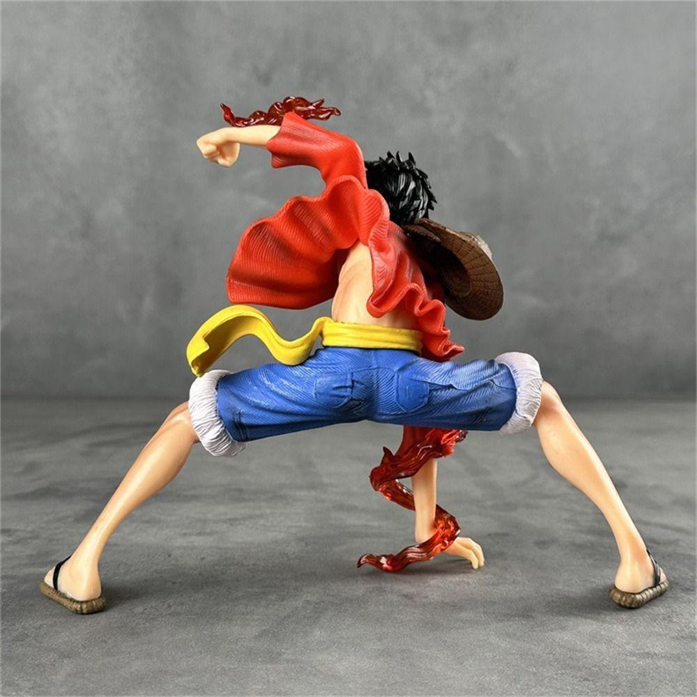 Mô Hình Nhân Vật luffy Đội Mũ Rơm Mô Hình Nhân Vật luffy 18cm Trang Trí Đáng Yêu