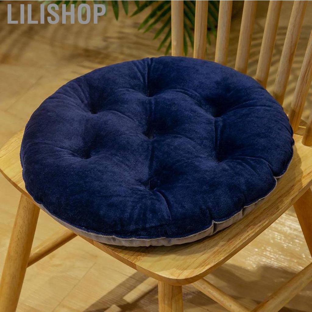 Lilishop Seating Cushion Cute Color Matching Warm  Comfortable Fill Chair Pillow for Autumn Winter