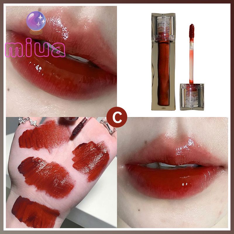 Miu💋Son Bóng SHAQINUO Dạng Lỏng Dưỡng Ẩm Màu Bóng Tráng Gương