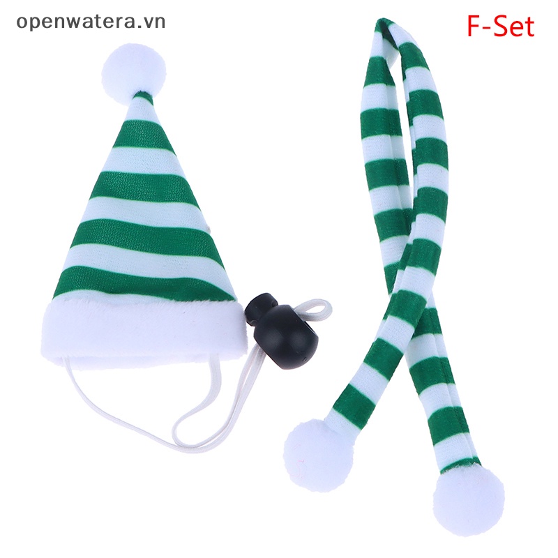 1 Set Nón Giáng Sinh mini Trang Trí Cho Nhà Búp Bê vn